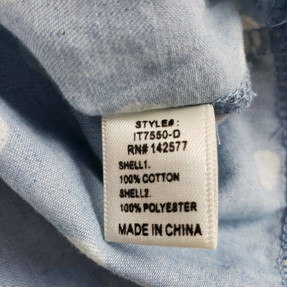 Iris Blue Crochet Crop Top Off Shoulder Womens Size S Boho Festival Polk Dot - Picture 6 of 7